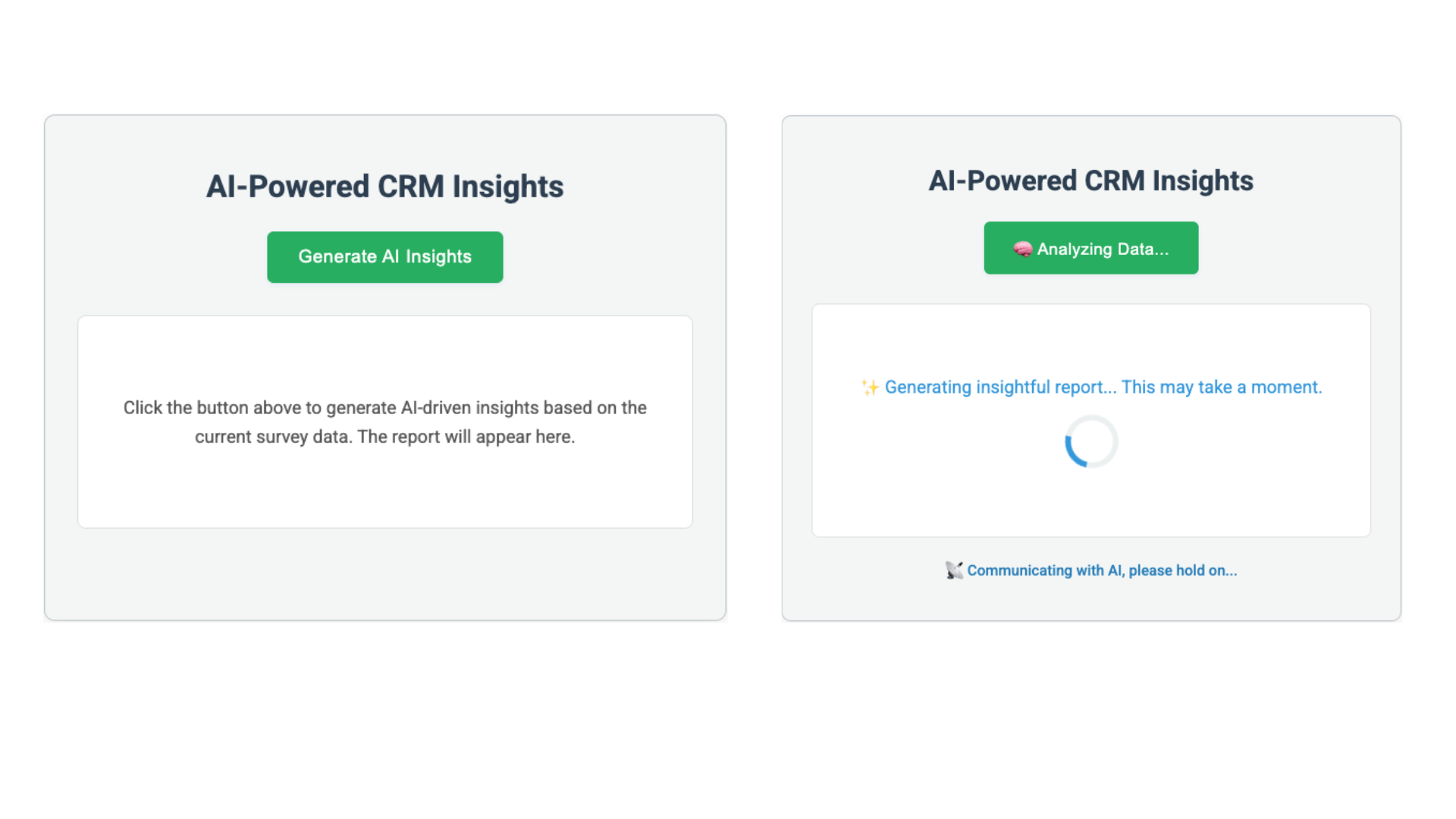 CRM Insight Screen Screenshot